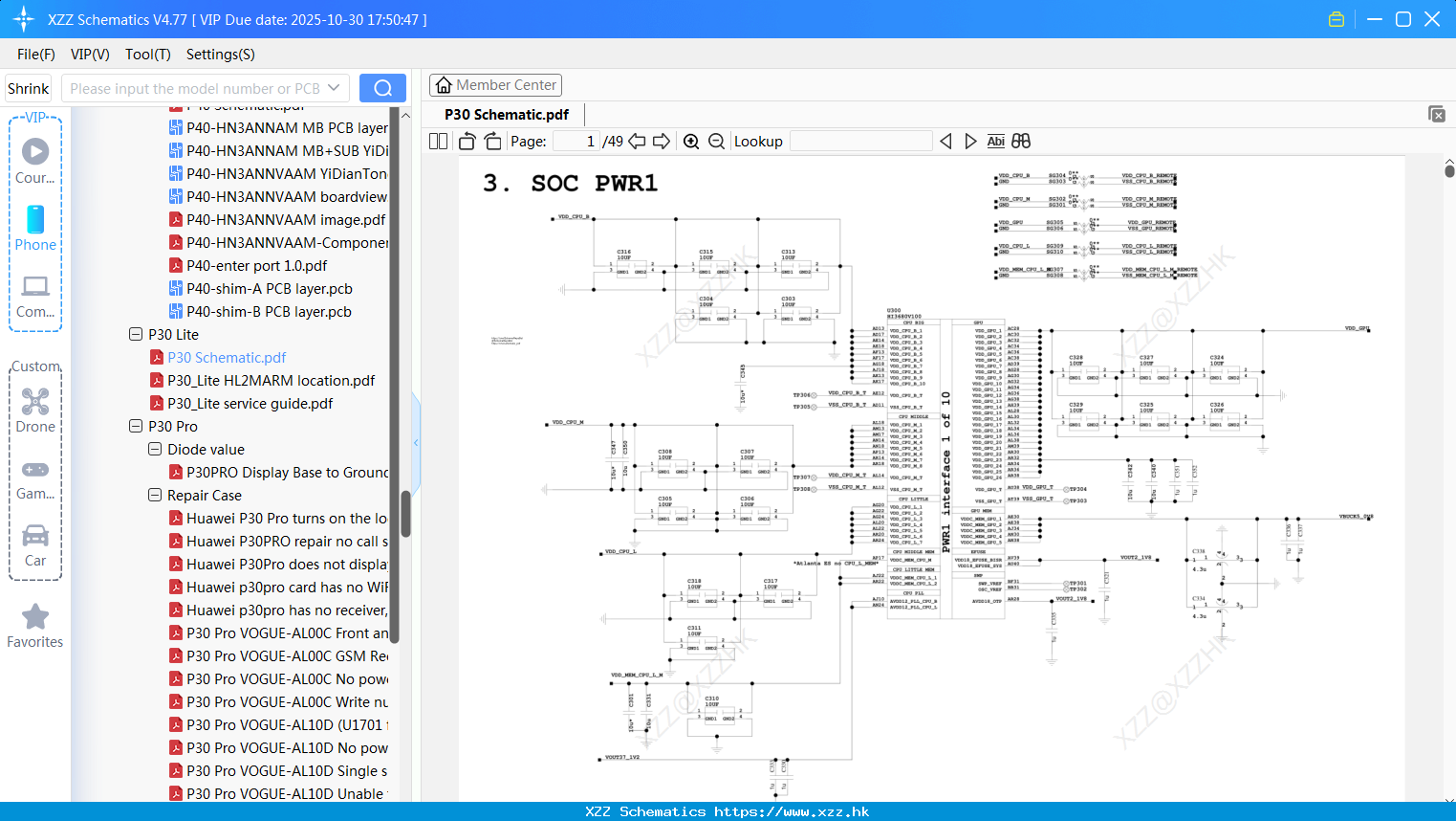 Huawei P30 Schematic